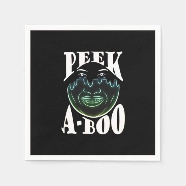 Neon Coloured Artwork - Peekabo Napkin (Front)