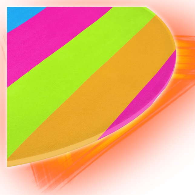 Neon Colourful Stripes |  Cutting Board (Creator Uploaded)
