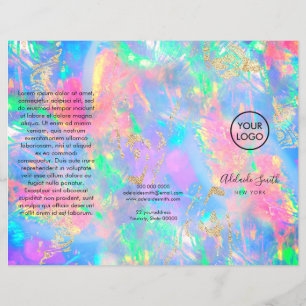 neon colours opal trifold brochure