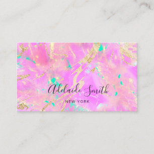 neon colours purple opal texture business card