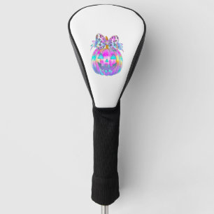 Neon Coquette Halloween Pumpkin Golf Head Cover