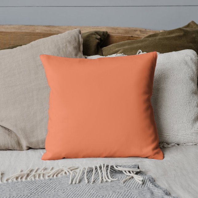 Neon Coral Solid Colour | Classic Cushion (Creator Uploaded)
