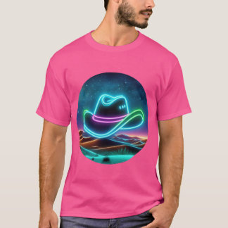 Neon Cowboy Hat T-Shirt