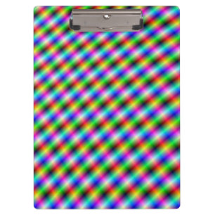 Neon Crosshatch Clipboard