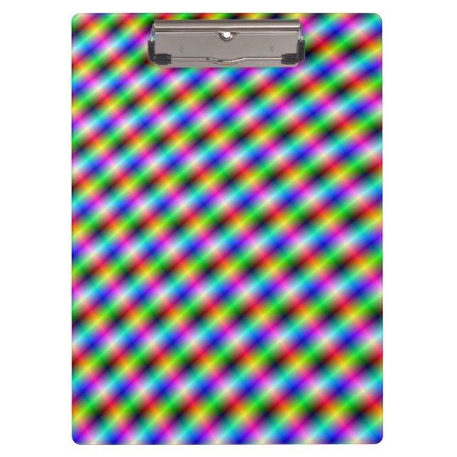 Neon Crosshatch Clipboard (Front)
