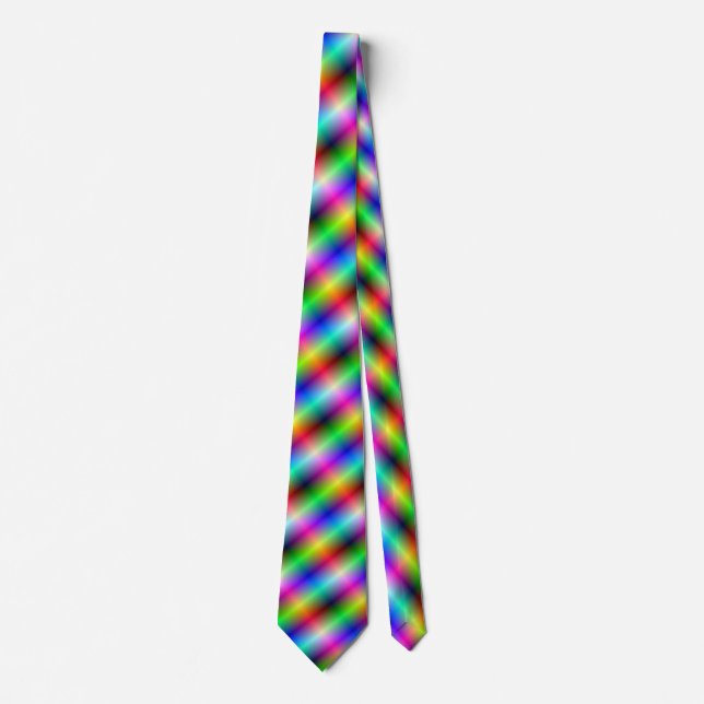 Neon Crosshatch Neck Tie (Front)