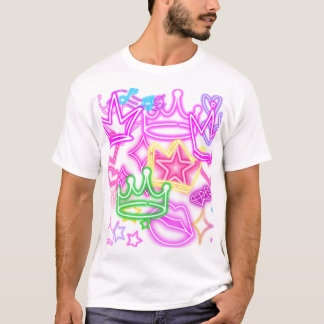 Neon crown and heart T-Shirt
