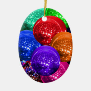 Neon Crystal Space Balls Ceramic Tree Decoration