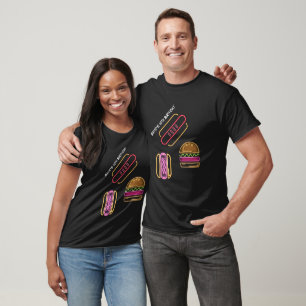Neon Custom Name BBQ and Pool Party Shirt