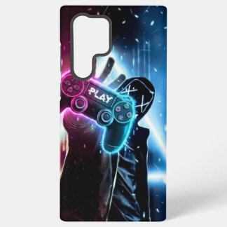 Neon Cyber Gamer Hooded Silhouette Phone Case