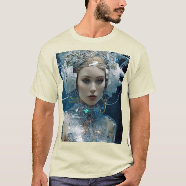 Neon Cybernetic – Futuristic T-Shirt Designs (Front)