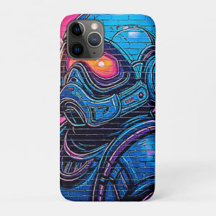 Neon Cyberpunk Astronaut iPhone 11 Pro Case