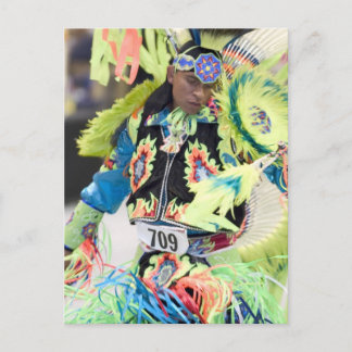 Neon Dancing Man Postcard