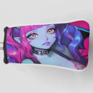 Neon Demon Girl Heart Eyes Golf Head Cover