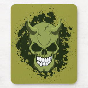 Neon Demon Skull Mouse Mat