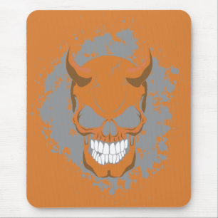Neon Demon Skull Mouse Mat