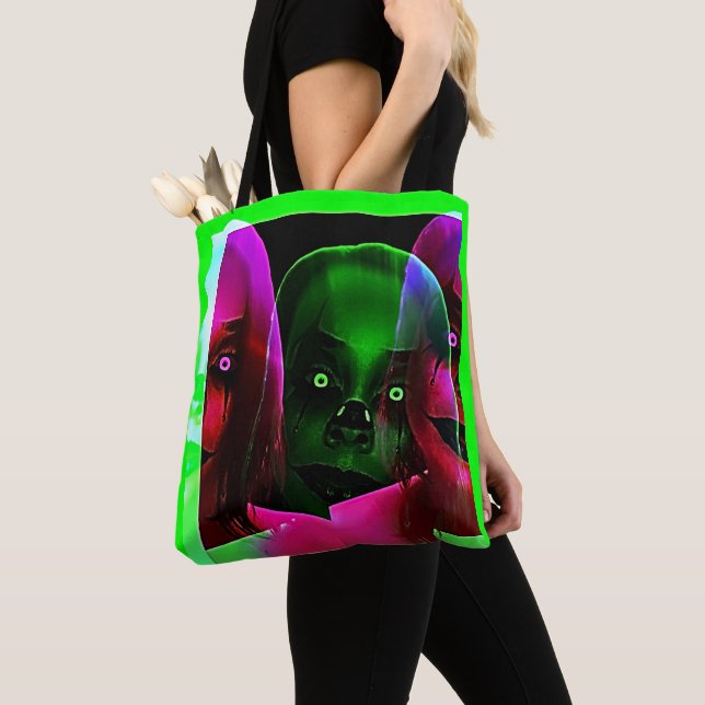 Neon Demons Tote Bag (Close Up)