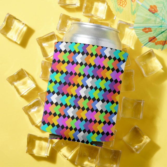 Neon Diamonds  Can Cooler (In Situ Summer)