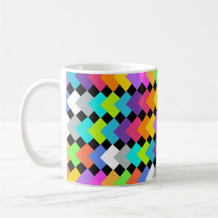 Neon Diamonds  Coffee Mug
