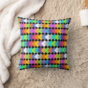 Neon Diamonds Cushion