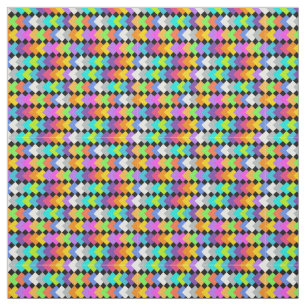 Neon Diamonds Fabric