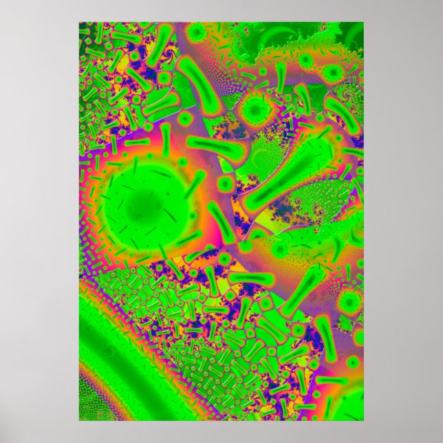 Neon Dichroic Psychedelic Poster (Front)