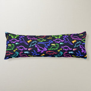 Neon Dinosaurs Body Cushion