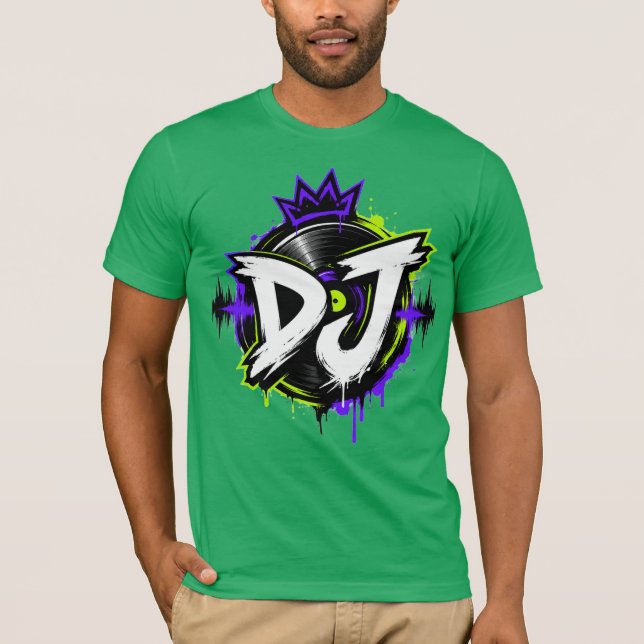 Neon DJ Logo T-Shirt (Front)