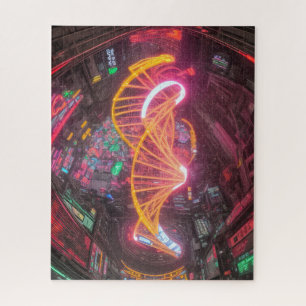 Neon DNA  Jigsaw Puzzle