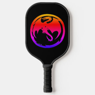 Neon Dragon black pickleball paddle