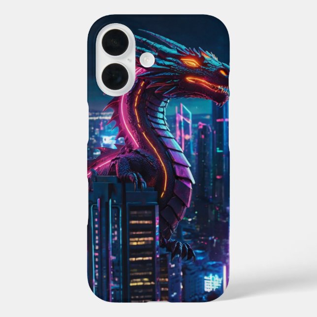 Neon Dragon Flight Case-Mate iPhone Case (Back)