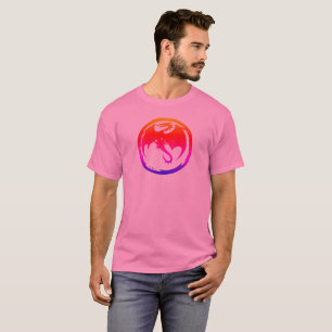 Neon Dragon men pink T-shirt