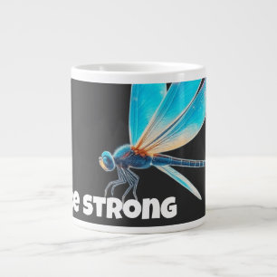 Neon Dragonfly Shirt – Aesthetic Nature Transforma Large Coffee Mug