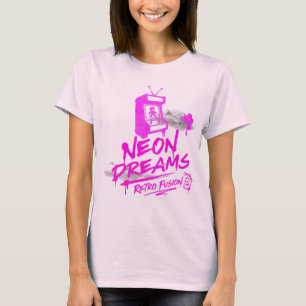 Neon Dreams Retro Fusion – Arcade Graffiti T-Shirt
