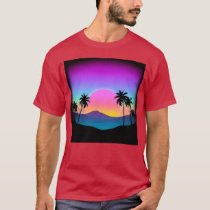 Neon Dreams Retro Sunset Vibes vintage T-Shirt