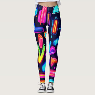 Neon Dreamscape Symphony Leggings