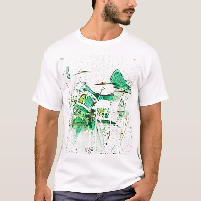 Neon Drummer T-Shirt (Front)