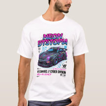 Neon Dystopia Cyberpunk Supercar Streetwear