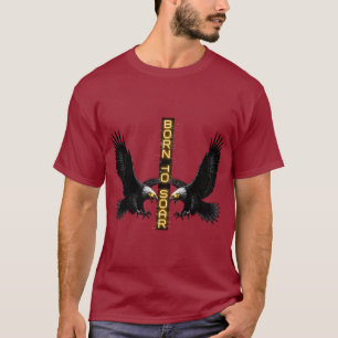 Neon Eagle Motivational Gaming Tee