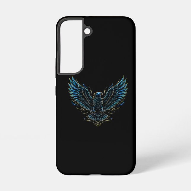 Neon Eagle Samsung Galaxy S22 Case (Back)