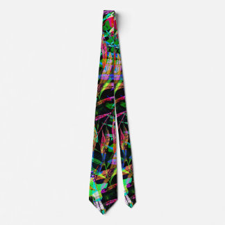 Neon Electric Abstract Cyberpunk Necktie