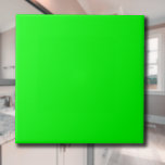 Neon Electric Green Solid Colour | Classic |Elegan Tile<br><div class="desc">Neon Electric Green Solid Colour | Classic | Elegant | Trendy | Stylish | Gift</div>