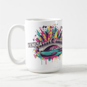 Neon Electric Venezia Pop Art Coffee Mug