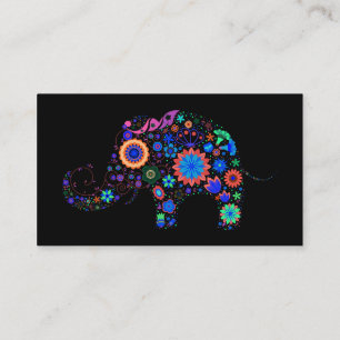 Neon Elephant Business Card