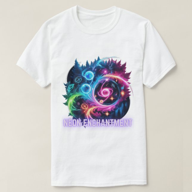 Neon Enchantment - Magic made visible T-Shirt (Design Front)