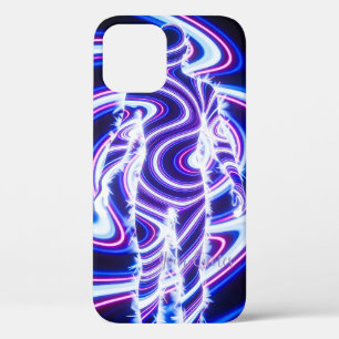 Neon Energy Human Silhouette iPhone 12 Pro Case