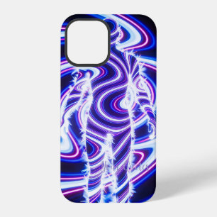 Neon Energy Human Silhouette iPhone 12 Pro Case