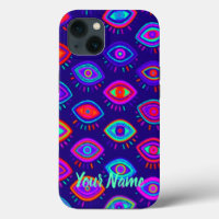Neon Evil Eye | Indie Gothic Occult Aesthetic Pink