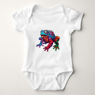 Neon Eye Frog Carnival Baby Bodysuit