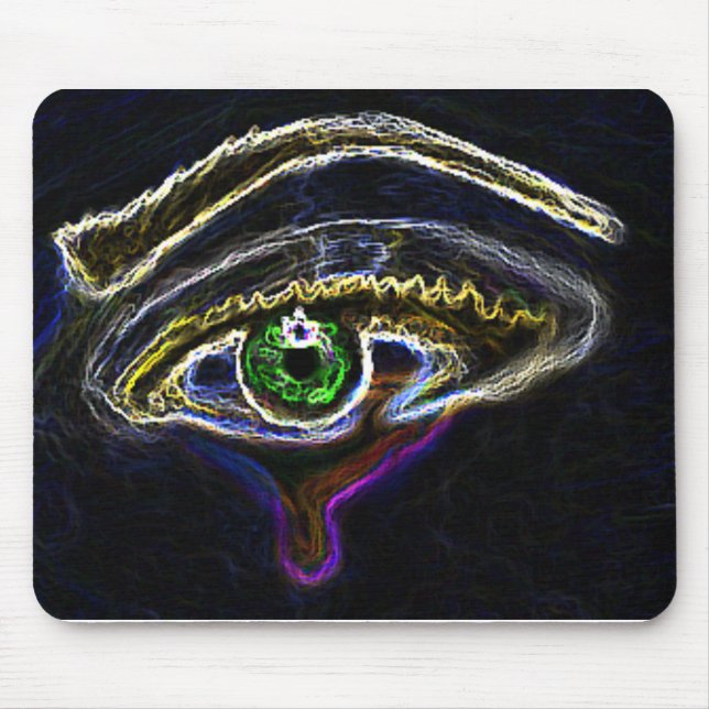 Neon Eye Mousepad (Front)